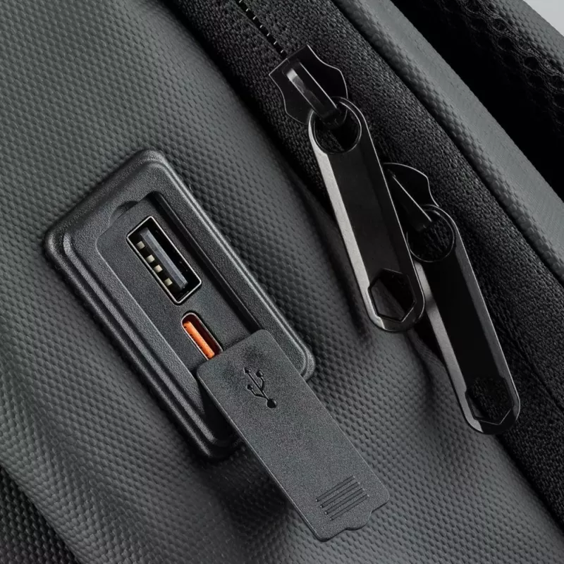 QUALO Laptop Rucksack Ultimate Line USB-C 15,6 Schwarz