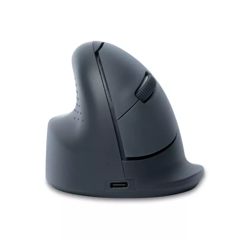 R-GO TOOLS R-Go HE Basic Medium Kabellose ergonomische vertikale Maus - 2,4 GHz Optisch, 5 Tasten, Wiederaufladbar, Schwarz