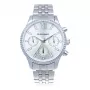 RADIANT Herren Analog Quarzuhr RA589701 44mm Edelstahl Schwarzes Zifferblatt