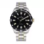 RADIANT Herren Analog Quarzuhr RA602202 45mm Edelstahl Schwarzes Zifferblatt Mesh-Armband
