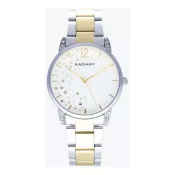 RADIANT Herren Quarz Analog Armbanduhr RA615203 36mm schwarzes Zifferblatt Kunstlederband