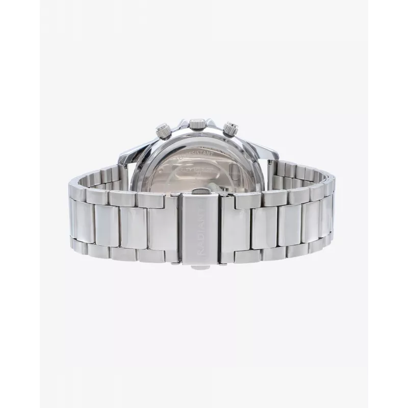 Radiant Herren-Quarzuhr RA617705 44mm schwarzes Zifferblatt Lederarmband