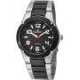 RADIANT Herrenuhr RA318201 (48 mm) - Edelstahl, schwarzes Zifferblatt, Quarz-Analog