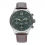 RADIANT Herrenuhr RA641702 43mm Analog Quarz Schwarzes Zifferblatt Lederarmband