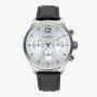RADIANT Herrenuhr RA641703 (43mm) - Analog Quarz mit schwarzem Lederarmband