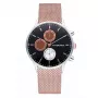 RADIANT New Man Herren Analog Quarzuhr RA601704 41mm Schwarzes Zifferblatt Edelstahl-Mesh-Armband