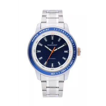 RADIANT RA494201 Herren Analog Quarz Armbanduhr 47mm Silber Edelstahl