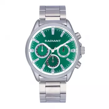 RADIANT RA589702 Herren Analog Quarzuhr 44mm Edelstahl Silber Schwarz