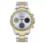 RADIANT RA604704 Herren Analog Quarzuhr 45mm Edelstahl Schwarzes Leder
