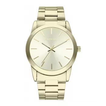 RADIANT RA605204 Herren Analog Quarzuhr 42mm Edelstahl Schwarzes Zifferblatt Silbernes Armband
