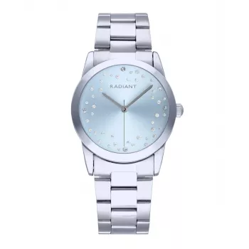 RADIANT RA606202 Herren Quarz Analoguhr 36mm Silber Edelstahl Milanese Mesh