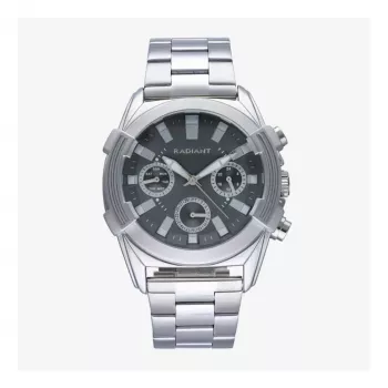 RADIANT RA634702 Herren Analog Quarz Armbanduhr 44mm Schwarz Leder