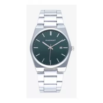 RADIANT RA636202 Unisex Analog Uhr 38mm Edelstahl Milanaise schwarzes Zifferblatt