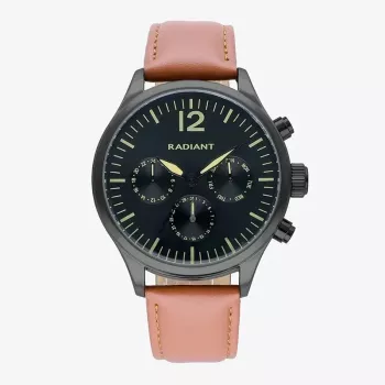 RADIANT RA641701 Herren Analog Quarzuhr 43mm Edelstahl Blaues Zifferblatt