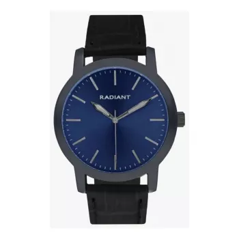 RADIANT RA656701 Herren Analog Quarzuhr 44mm Edelstahl Blaues Zifferblatt
