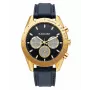 RADIANT RA668709 Herren Analog Quarz Armbanduhr 44mm Schwarzes Zifferblatt Lederarmband