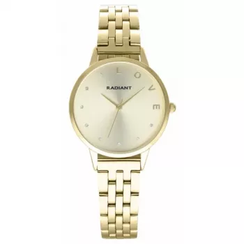 Radiant Damen-Quarzuhr RA609202PT - 33mm Edelstahl-Analoguhr in Roségold