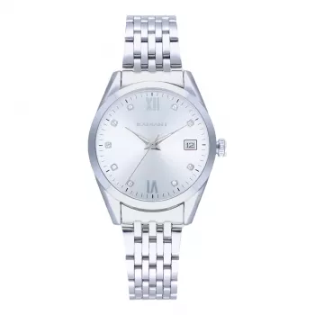 RADIANT Damenuhr RA642201 35mm Silber Edelstahl Milanaise Armband Quarz Analog