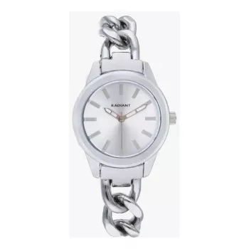 RADIANT Damenuhr RA657201 32mm Edelstahl Quarz Analog Weißes Zifferblatt Silbernes Armband