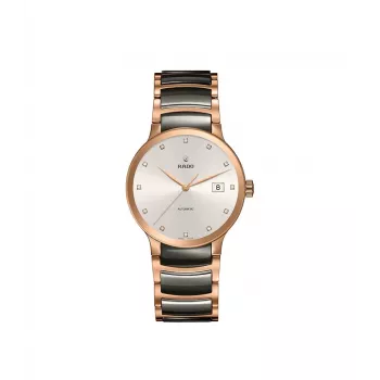 RADO R30183762 Damenuhr 28mm Edelstahl und Keramik braunes Zifferblatt