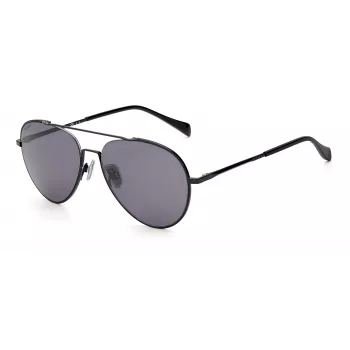 RAG&BONE MAN Sonnenbrille RNB1036GS8075 Schwarz Grau Rechteckig 58mm