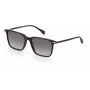 RAG&BONE RNB5028GS8075 Herren-Sonnenbrille, eckig, schwarzer Acetatrahmen, grau verlaufende Gläser, 55 mm