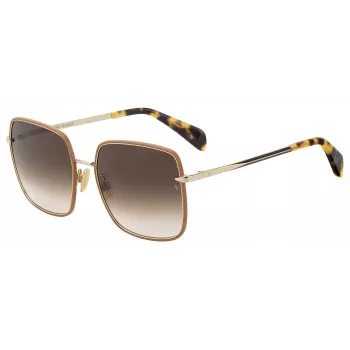 RAG&BONE Damen-Sonnenbrille RNB1032S01Q58 Dark Havana Brown Gradient 58mm