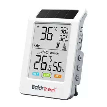 Rainpoint Baldrtherm HCS596WB Solarbetriebenes Wi-Fi-Thermohygrometer mit App-Steuerung und Fernsensor