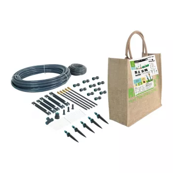 RAINPOINT Tropf- und Sprühbewässerungssystem 15m 1/2 inch 50 Tropfer Schwarz
