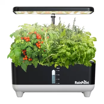 RainPoint Hydroponic Growing Kit Z238 - 12 Pflanzenkapseln, Vollspektrum-LED, Smart App Steuerung