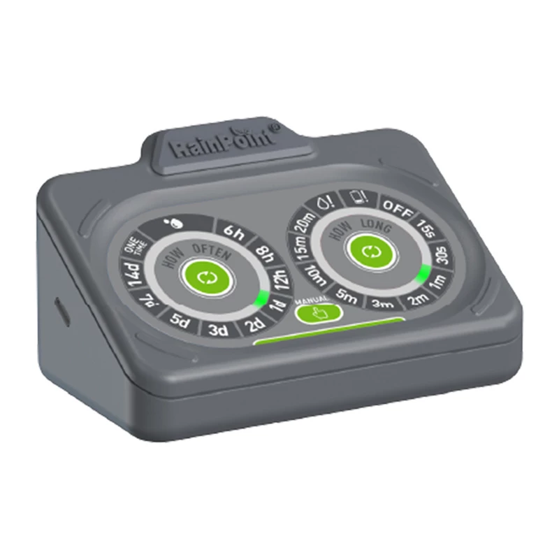 RainPoint IK149 Bewässerungsset für Topfpflanzen - Automatisches Tropfbewässerungssystem für 10 Töpfe, USB-/Batteriebetrieb, LCD-Display