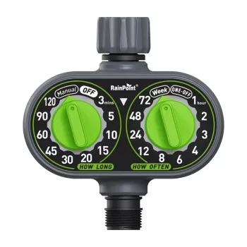 RainPoint ITV121 Wi-Fi Smart Irrigation Controller, 1 Zone, App-Controlled Water Timer with Rain Delay, IPX5 Waterproof