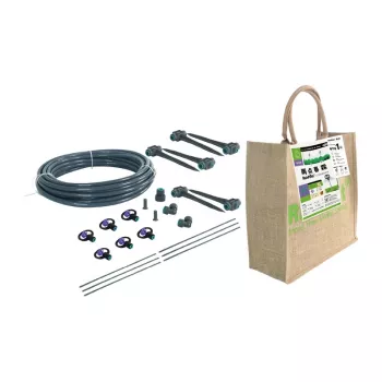 RAINPOINT Sprinkler Watering Kit - Komplettes Bewässerungssystem mit 2 verstellbaren Sprinklern, Schnellkupplung, Wasserhahnadapter