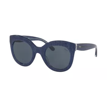 Ralph Lauren Damen-Sonnenbrille PH4148-578787 Havanna Acetatrahmen Brauner Verlaufsgläser 49mm