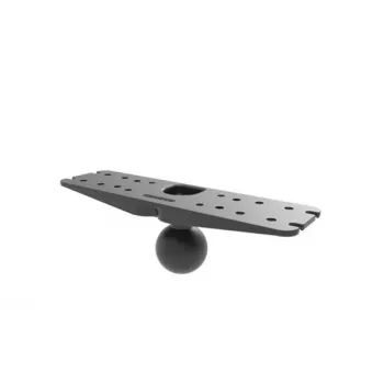 RAM Mounts D-Size Basisplatte 11 x 3 Zoll mit 2,25-Zoll-Kugel - Schwarz (RAM-D-111BU)
