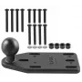 RAM MOUNTS RAM-B-346U Reservoir Cover Side Ball Mount für Motorräder und ATVs