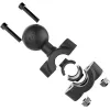 RAM Mounts RAM-B-408-37-62U U-Bolt Lenkerhalterung – 3/8 inch-5/8 inch Schiene, 1 inch B-Größe Kugel, Schwarz