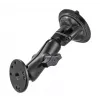 RAM Mounts Saugnapfhalterung mit AMPS-Adapter – B-Kugel (1 Zoll), Diamant-Grundplatte, Mittlerer Arm, Runde Grundplatte (RAM-B-166-202U)