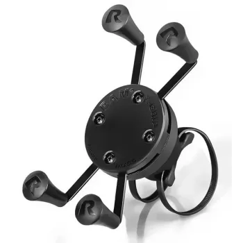 RAM MOUNTS X-Grip Rail EZ-On mit Schwenkhalterung – Universeller Smartphone-Halter für Rohre und Stangen (RAP-274-1-UN7U)
