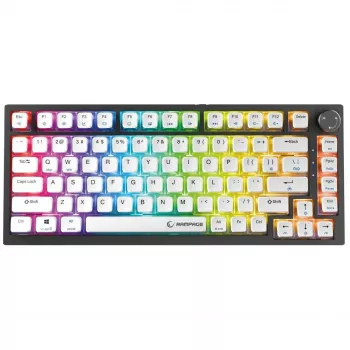 Rampage Zenith Pro 8000Hz Kabelgebundene Gaming-Tastatur, Hall-Effekt, RGB, Gateron KS-20, Schwarz
