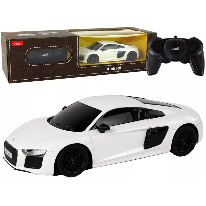 RASTAR 1:24 RC Audi R8 Pilot White Fernbedienungsauto