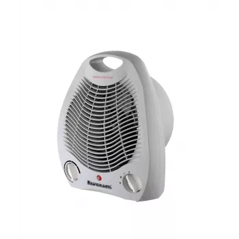 Ravanson FH-105 Grau 2000 W Heizlüfter mit einstellbarem Thermostat, 3 Heizstufen, Überhitzungsschutz, Kaltluftfunktion