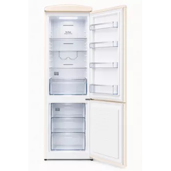 Ravanson LKK-315RC Retro Kühl-Gefrierkombination 315L Total No Frost Creme