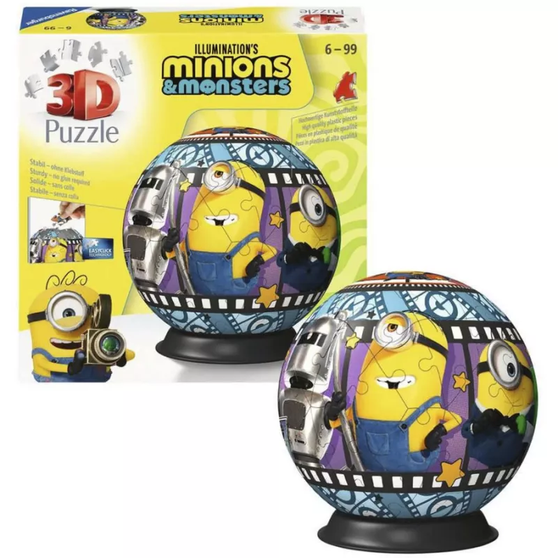 RAVENSBURGER 3D Puzzleball Minions 3 - 72 Teile