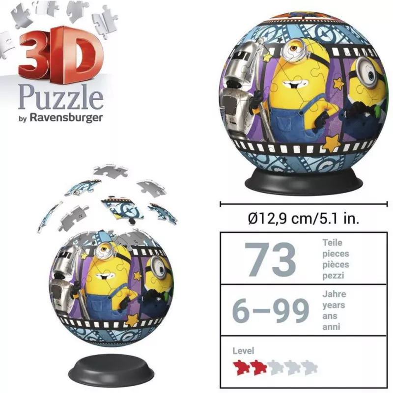 RAVENSBURGER 3D Puzzleball Minions 3 - 72 Teile