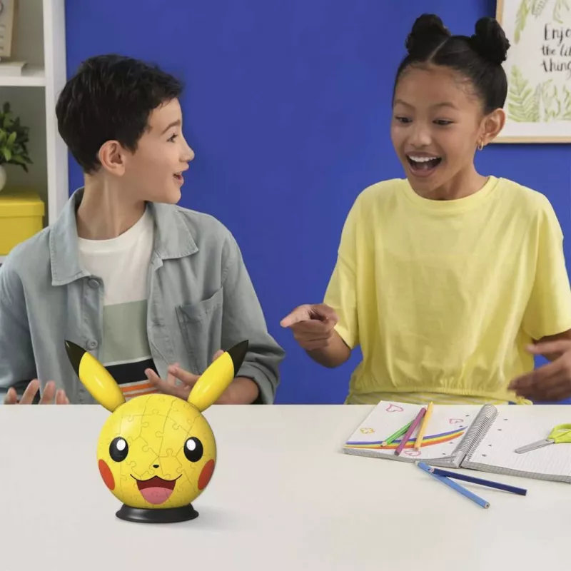Ravensburger 3D Puzzleball Pokémon Pikachu mit Ohren - 54 Teile
