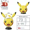 Ravensburger 3D Puzzleball Pokémon Pikachu mit Ohren - 54 Teile