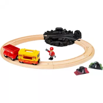 RAVENSBURGER BRIO World Güterzug-Set mit farbwechselnden Lichtern
