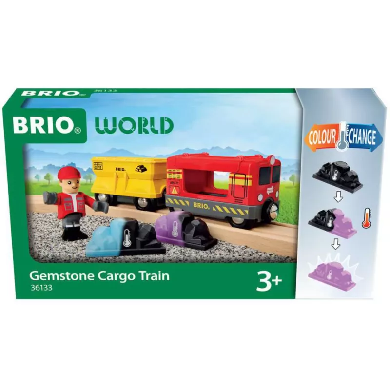 RAVENSBURGER BRIO World Güterzug mit Farbwechselwaggon