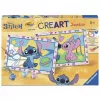 RAVENSBURGER CreArt Junior - Stitch & Angel Malen nach Zahlen Set